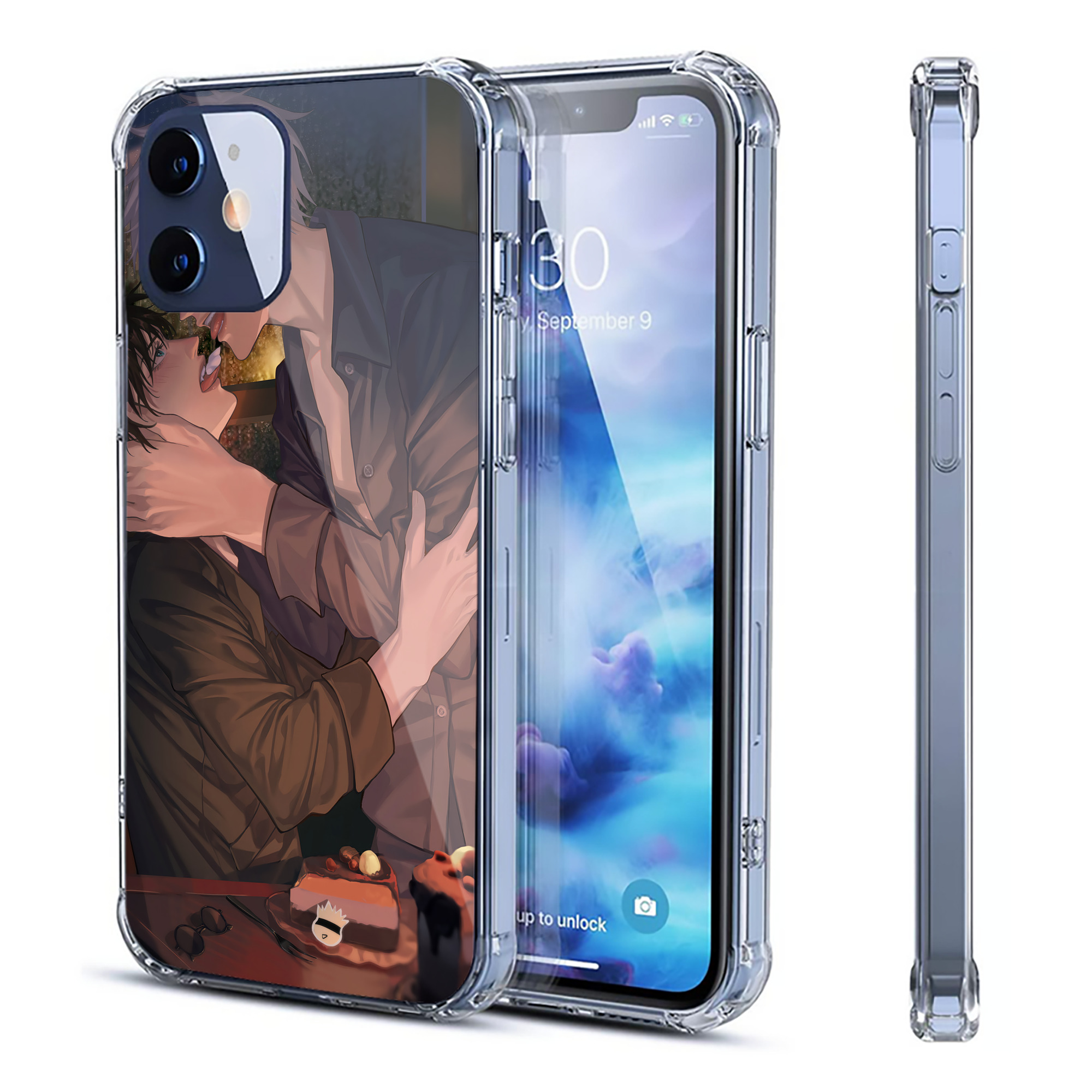 （画像用） 呪術廻戦 Jujutsu Kaisen 【iPhone 12シリーズ対応】透明スマホケース（クリアソフトケース）
